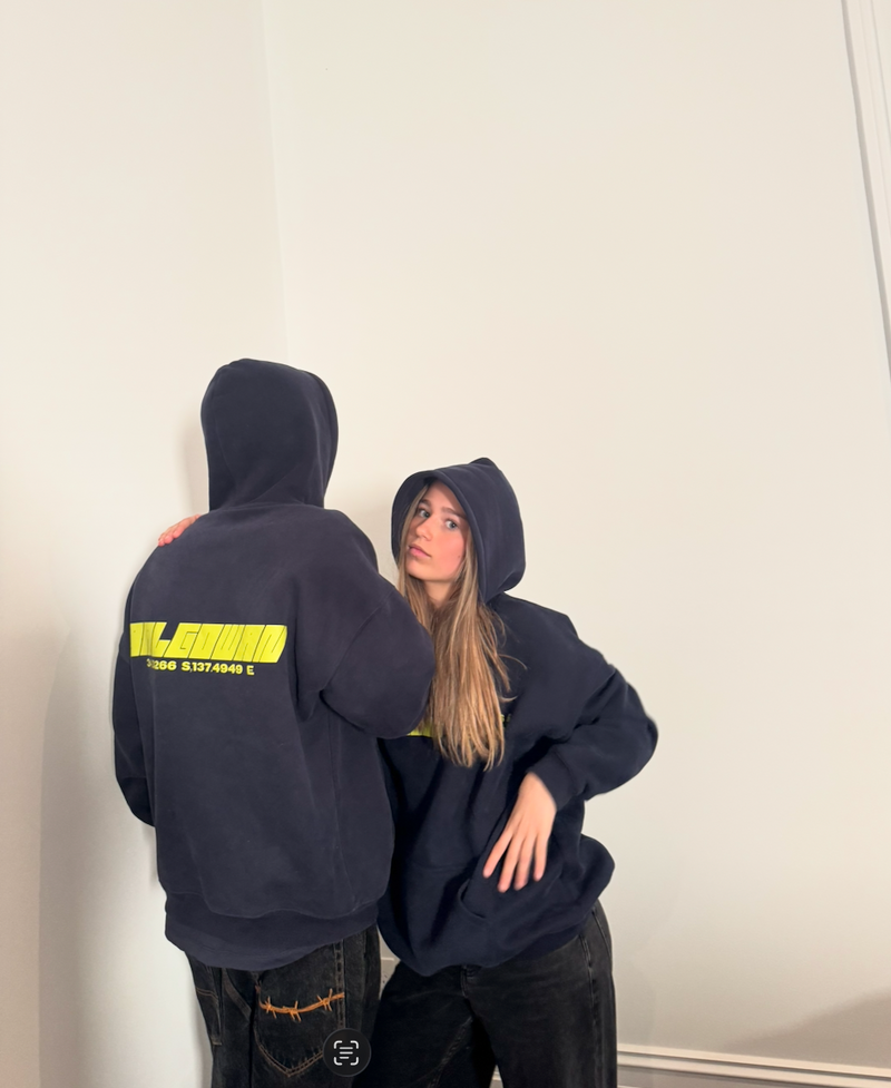 Navy/Yellow Hoodie